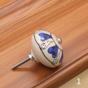 Furniture Hardware 40mm Furniture Handle Ceramic Drawer Cabinet Knobs and Handles Knobs Door Cupboard Kitchen Pull Handles