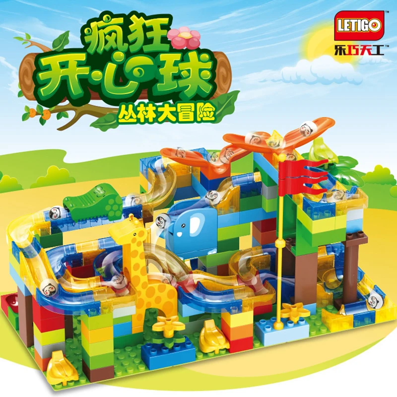 

Happy Ball Rolling Ball Track Building Blocks Educational Toy For Children Gifts Compatible Legos S8801