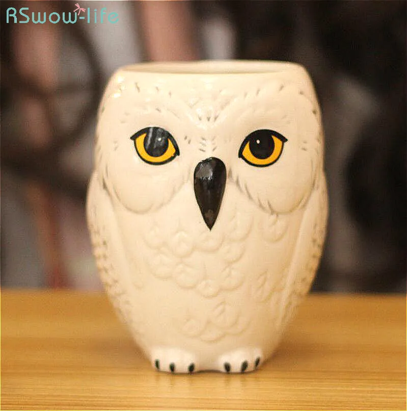 

Creative Modelling Animal Owl Mug 3D Ceramic Coffee Cup Milk Water Cups Wine Tumbler Handgrip Personality Gift Travel Home Mugs