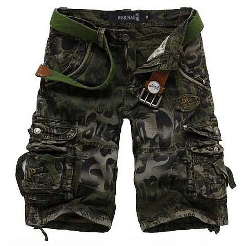 Male summer fashion cotton canvas camo cargo denim shorts Male summer fashion cotton canvas camo cargo denim shorts