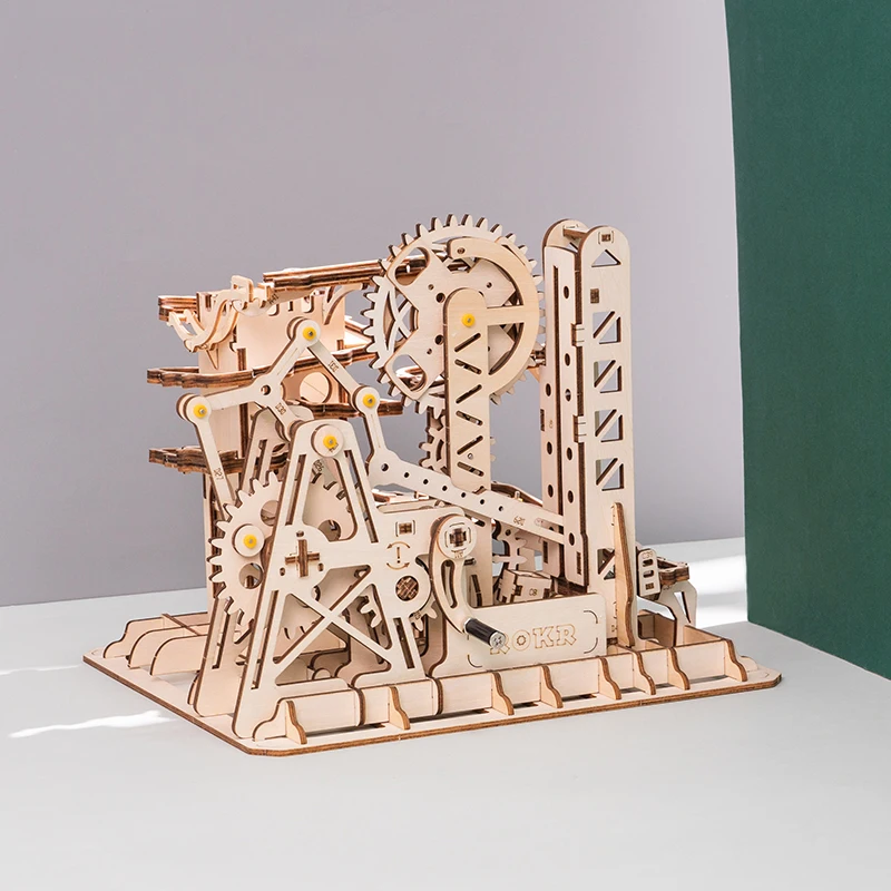 Buy Robud DIY Lift Coaster Gear Drive Ball Game Crash