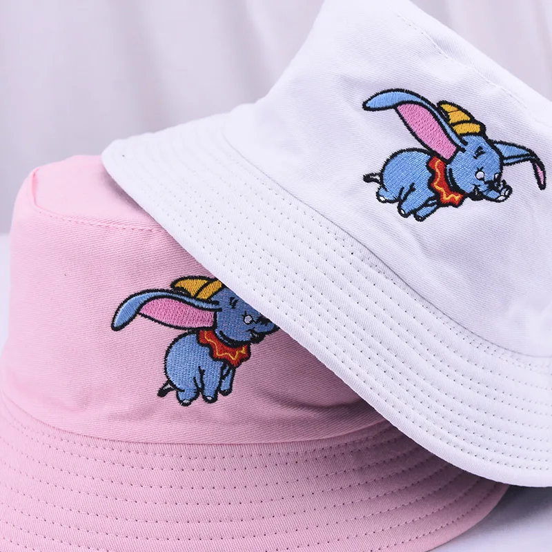 

2019 Dumbo Women Hat Double-sided Baby Girls Boys Bucket Hat Spring Summer Children Kids Hats Infant Toddler Beach Sun Caps