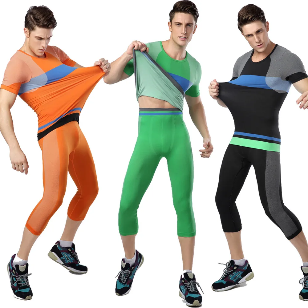 Summer Body Armour Base Layer Tights Thermal Fitness Wear Top & Bottoms