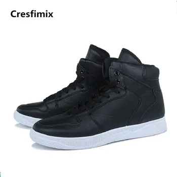 

Chaussures Pour Hommes Male Fashion Comfortable Spring & Autumn Black High Shoes Men Cool White Shoes Black Casual Shoes E2736
