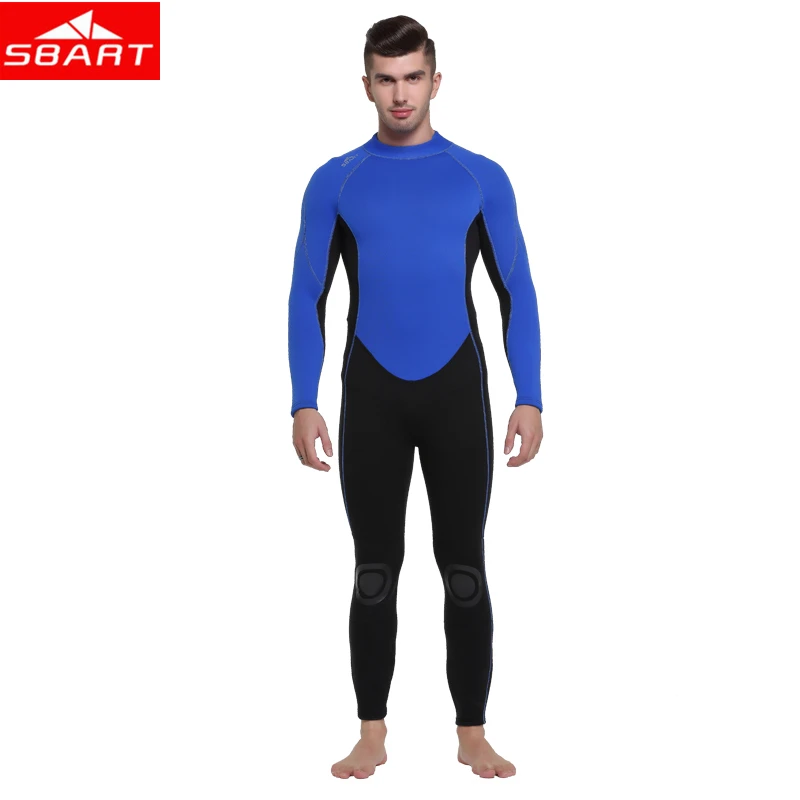 SBART Men's Scuba Diving Wetsuits 3MM Neoprene One Piece Back Zipper