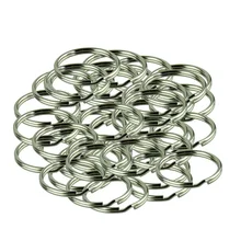 Горячая Распродажа Voberry, 50 шт в наборе, брелок кей цепи 25 мм кабошоны круглые кольца для брелков для ключей с Никель покрытием YYH* Лучшая цена VICKY