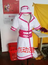Anime de Super Sonico mucama enfermera estilo Cosplay del traje de Halloween
