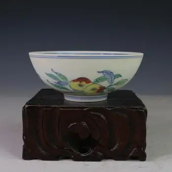 

Antique MingDynasty porcelain bowl, color three fruit bowl,Hand-painted crafts,Collection&Adornment,Free shipping