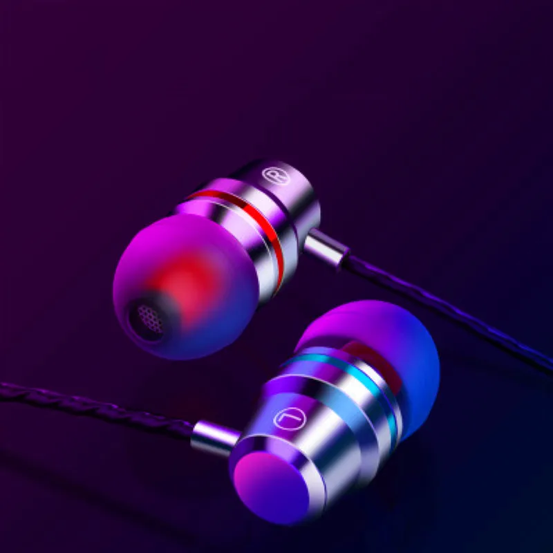 

Jakcom Metal subwoofer headset mobile phone in-ear headset remote control with wheat