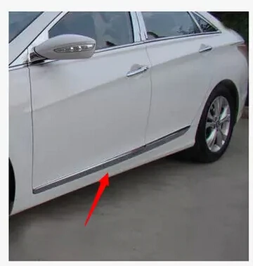 

2010-2013 for Hyundai Sonata ABS Chrome body side moldings side door decoration 4PCS