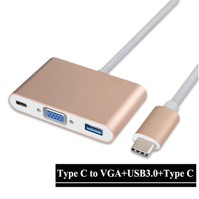 

Hxairt Type C To HDMI USB 3.0 Charging Adapter Converter USB-C 3.1 Hub Adapter for Mac Air Pro Huawei Mate10 Samsung S8 Plus New