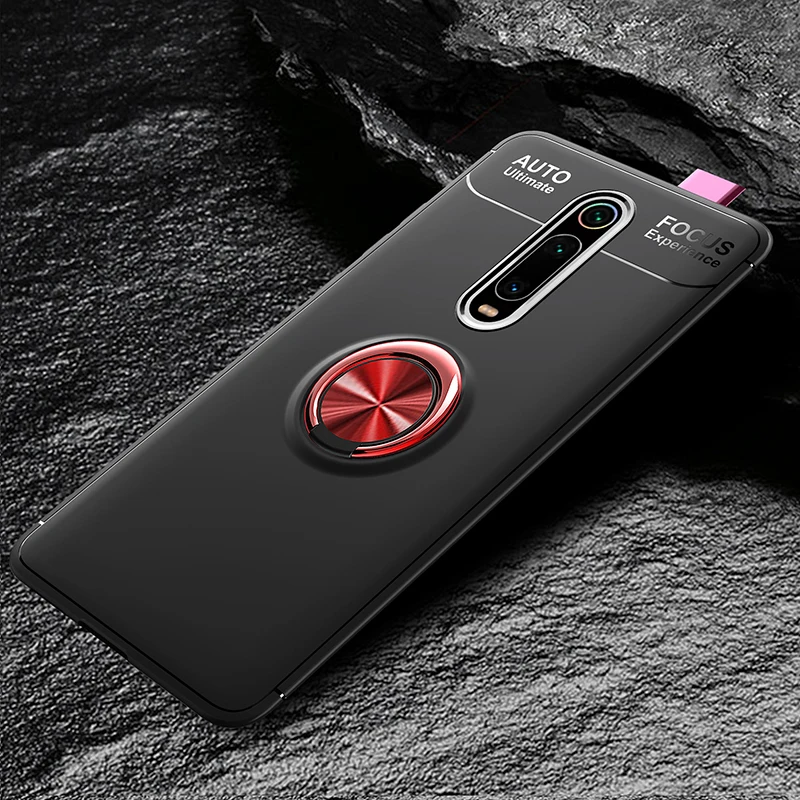 MAKAVO для Xiao mi Red mi K20 Pro Чехол mi 9T кольцо держатель мягкий матовый Силиконовый чехол для задней панели чехол для Red mi K30 5G чехол для телефона s