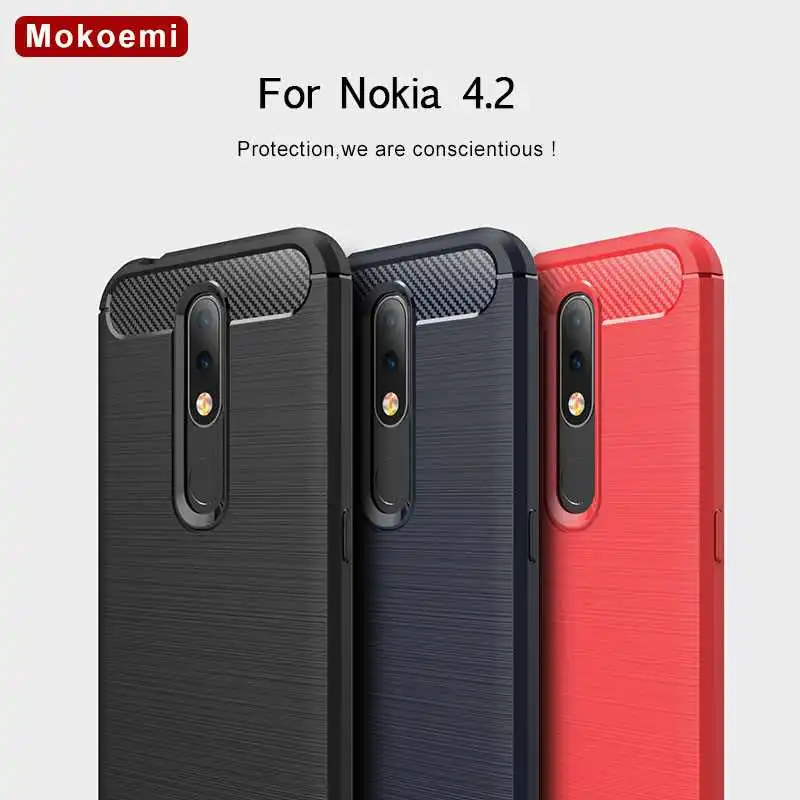Mokoemi модный Ударопрочный Мягкий силиконовый 5 71 &quotдля Nokia 4 2 чехол для сотового