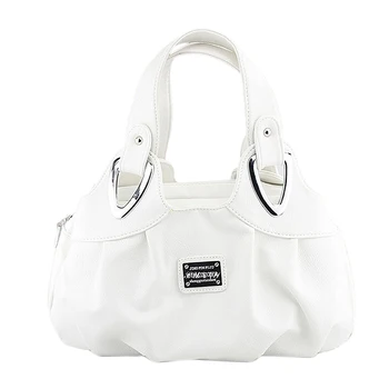 

Fashion handbag Women PU leather Bag Tote Bag Handbags Satchel -Matte White