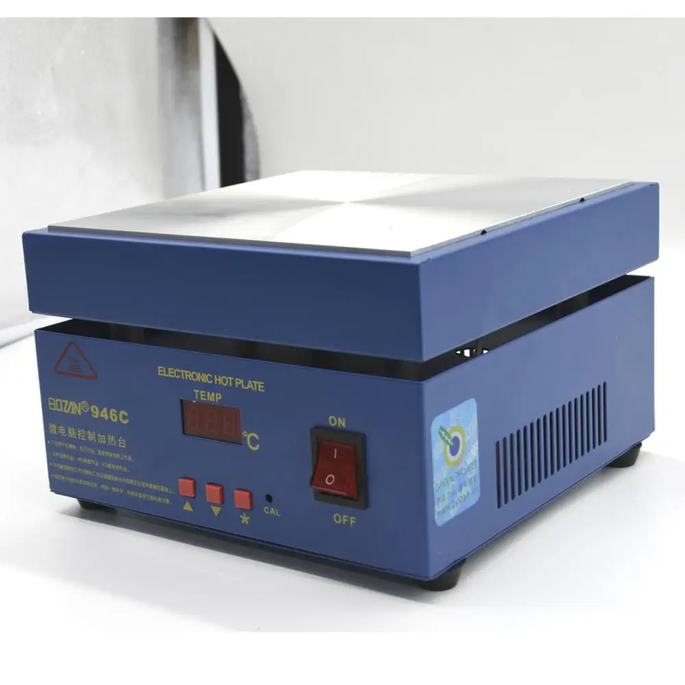 

Aluminum LED Remover Split Plate PTC Heating Soldering Chip Remove Demolition Welding For BGA Solder Ball Station LED Lamp Bead