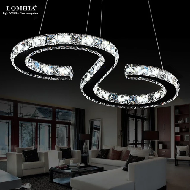 Minimalist Modern S 8 Shape K9 Led Pendant Lights Lamps Restaurant Minimalist Modern S 8 Shape K9 Led Pendant Lights Lamps Restaurant Bar Bedroom Ac90 260v Lighting Fixtures New