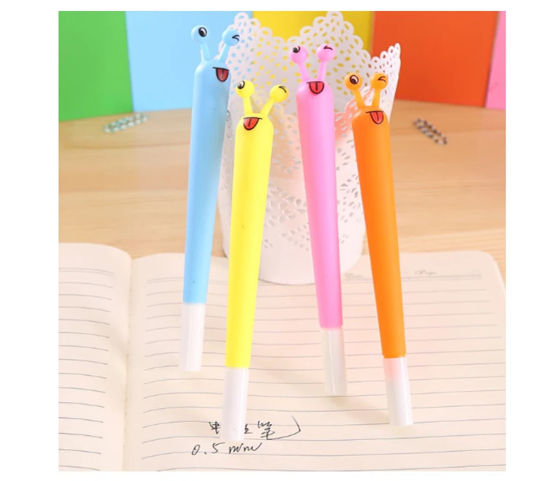Cute snail gel pens 0.5mm black ink pen Cartoon Stationery Office School supplies Canetas escolar9