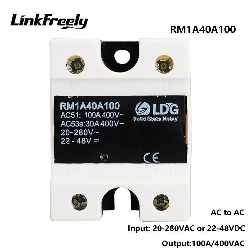 RM1A40A100 5 шт. SCR SMD 100A AC твердотельное реле выход: 42 440VAC Вход: 20 280VAC/22 48V DC SSR релейная
