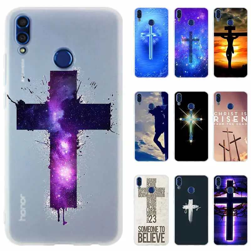 

Phone Case Cover for Huawei Honor 20 9X pro 10 9 lite 9i 8a 8X Max 8C 7X 7A Pro 6X V20 PLAY Bible Jesus Christ Christian Cross