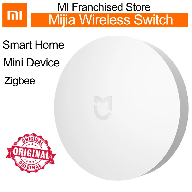 

Xiaomi Mijia wireless switch alarm smart control Center Intelligent Smart Home work with human body sensor light Gateway MI 9cc