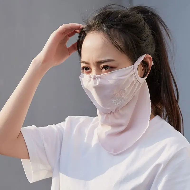 

New Summer Spring Breathable Women Neck Protection Face Mask Sun Protective Shade Anti-dust Mask Mouth-muffle Mouth Masks #11