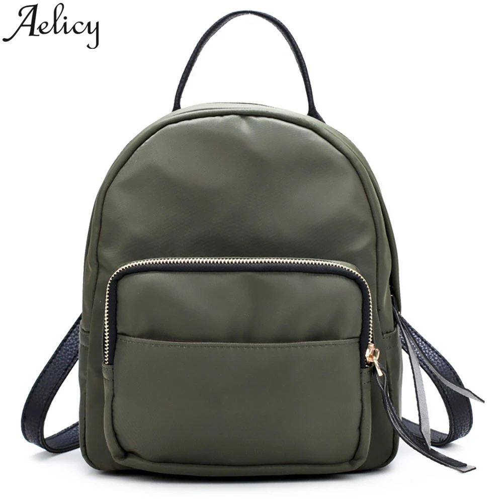 

Aelicy Nylon Waterproof Backpack Fashion Backpack Women Small Travel Bags Hand Luggage Large Bags For Women 2019 School Bags