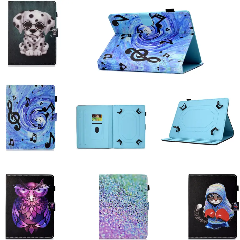 

Universal Print PU Leather Stand Case For Philips E Line 4G TLE821L 8 inch For 2018 Teclast P80 pro 8" 8.0 inch Tablet Cover