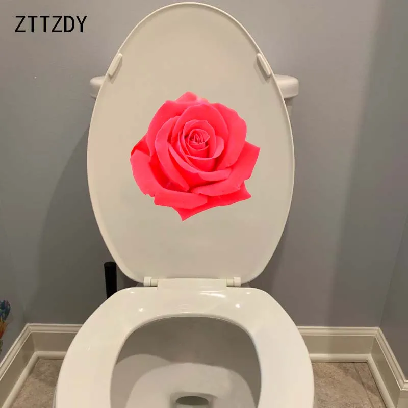 ZTTZDY 22 1*22 см красивые красные розы цветок тойлер наклейки на сиденья девушка