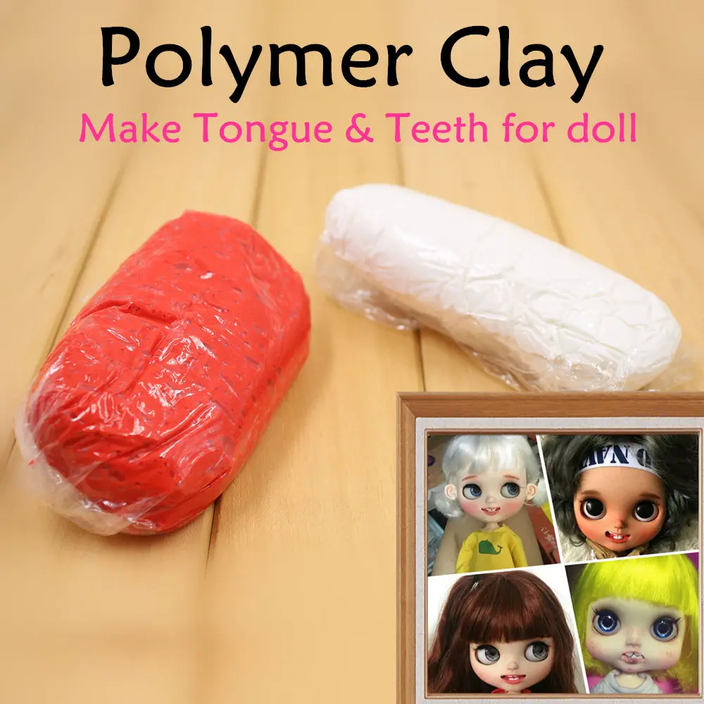 

Customize DIY Blyth doll Clay for making the doll's tongue and teeth suit for Blyth,ICY,BJD,PULLIP