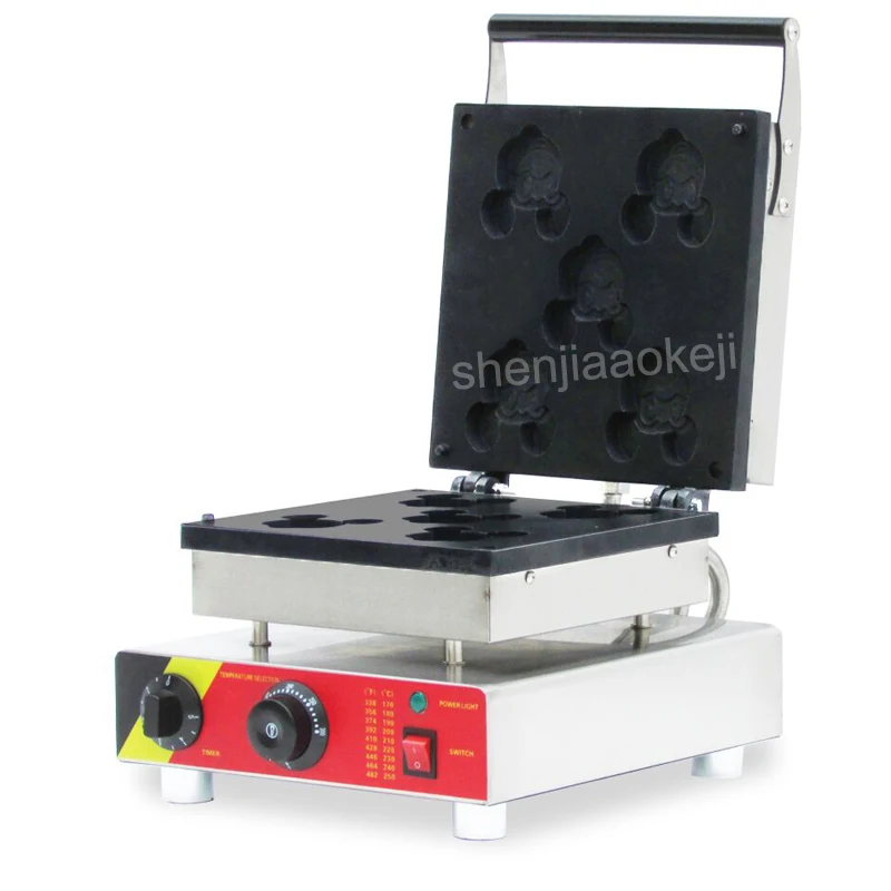 1pc Stainless Steel Electric Mickey Waffle Maker machine Diy Cartoon