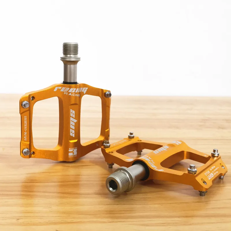 Baratos 3 rodamientos pedales ultraligeros de aleación de aluminio bicicleta de montaña bicicleta anodizadora pedales de bicicleta de carretera para deportes al aire libre