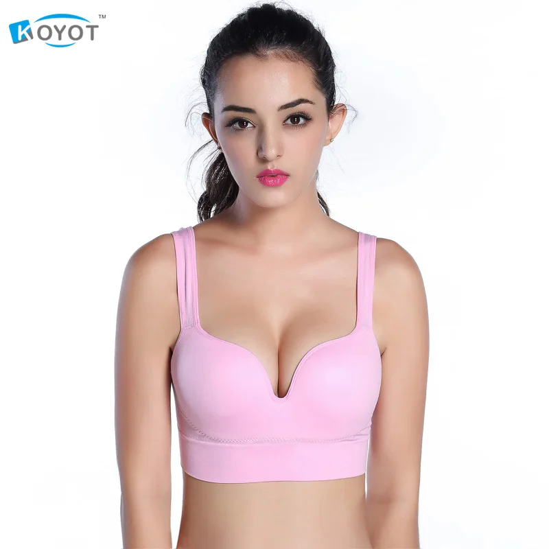 Women Seamless Racerback One-Piece Bra Padded Gym Sports Bra Yoga Fitness Stretch Workout Tank Tops