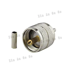 UHF PL259 Мужской обжимной RF Coxial разъем PL259 UHF штекер прямой обжимной для RG316 RG174 LMR100 коаксиальный кабель Быстрая