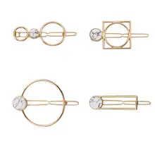 4 шт. треснутая заколка для волос из натурального камня, сплав, геометрические заколки для волос, заколки для волос, аксессуары для девочек, женщин(4 стиля