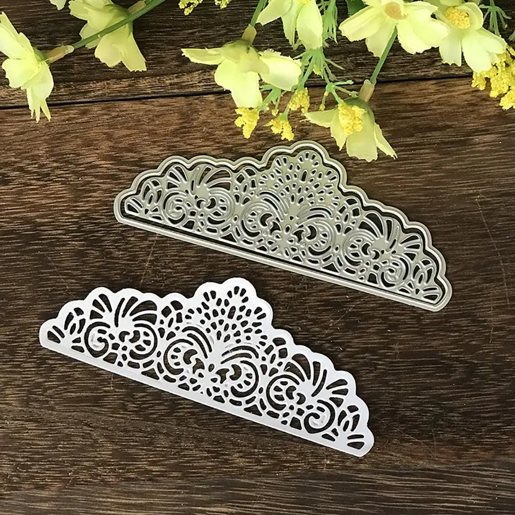 Scrapbooking Lace Corner Border Cutting Die DIY Photo Album Art Stencil