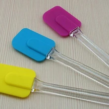 Сопротивление высокая Температура Еда Силикона Шпатель торт Скребки выпечки крем лезвие Кисточки