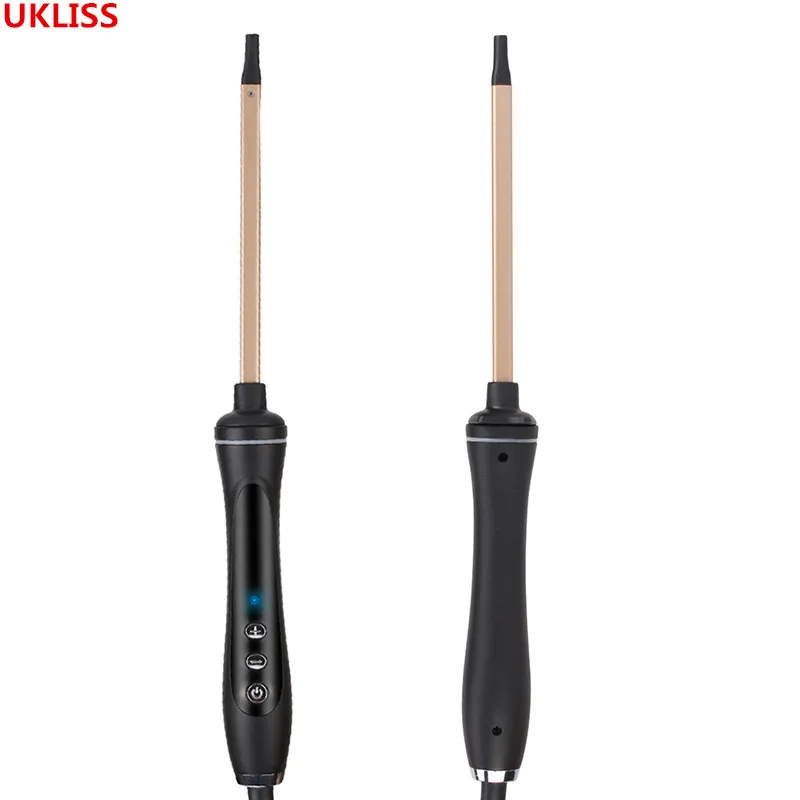 

Automatic Curling Iron Magic Hair Styling Salon Tools LCD Digital Display Titanium Auto Steam Spray Coating Wand Rotating