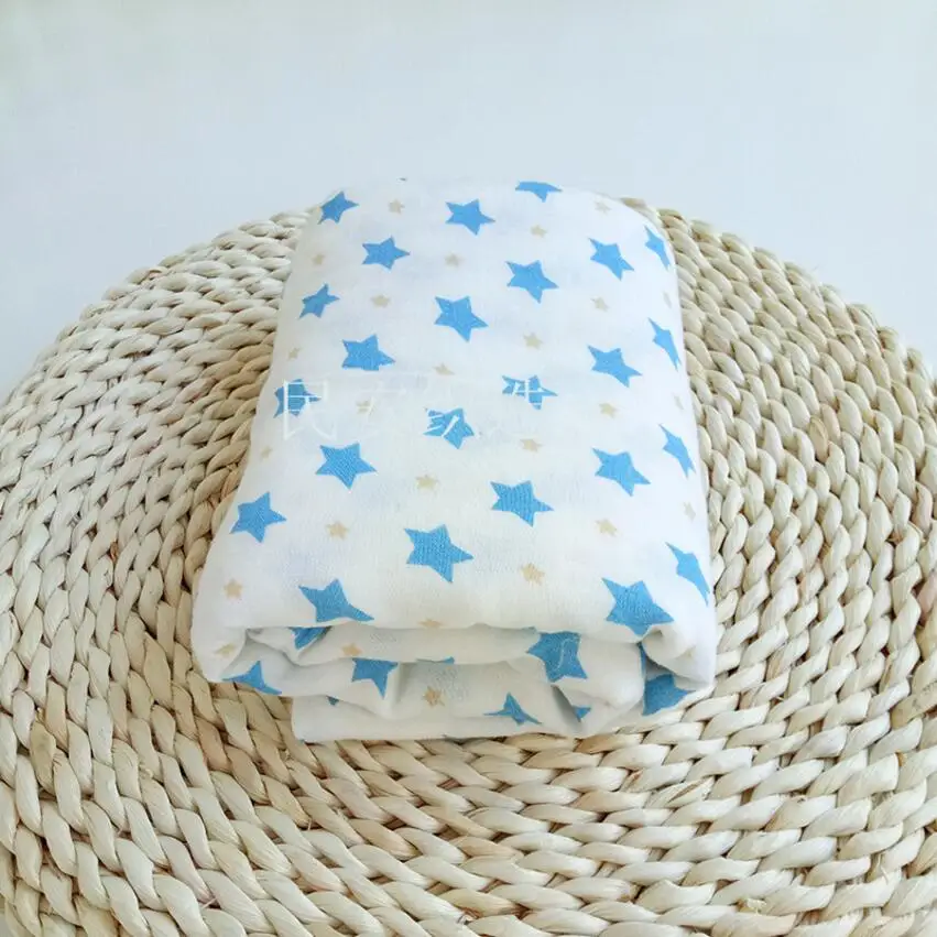 Дышащий Муслин Хлопок Детское одеяло двухслойные пеленать для младенцев 120*120 см конверты для новорожденных Детские спальные постельные принадлежности