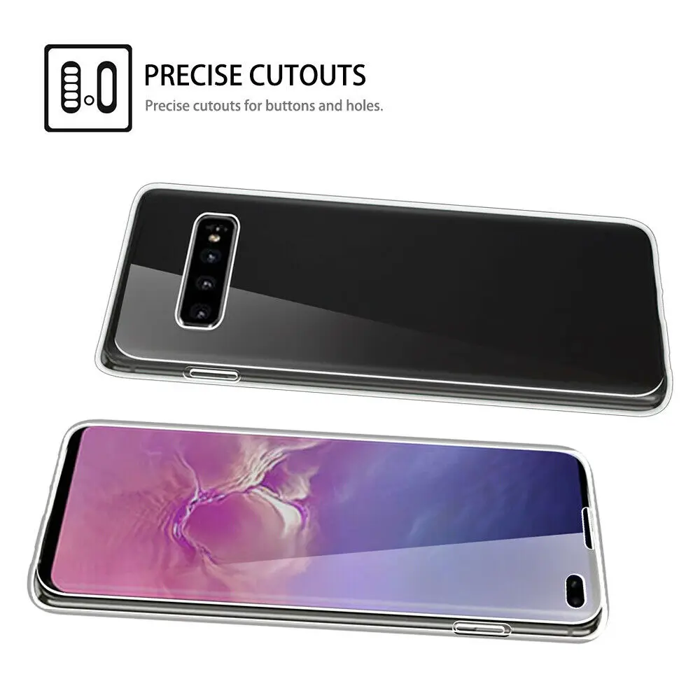 clear iphone 11 Pro Max case 360 כיסוי על לסמסונג גלקסי הערה 10 פרו 9 8 S10E S10 S9 S8 בתוספת S7 S6 קצה S5 מקרה רך TPU עבור A10 A30 A40 A50 A60 A70 מקרה iphone 11 Pro Max  lifeproof case