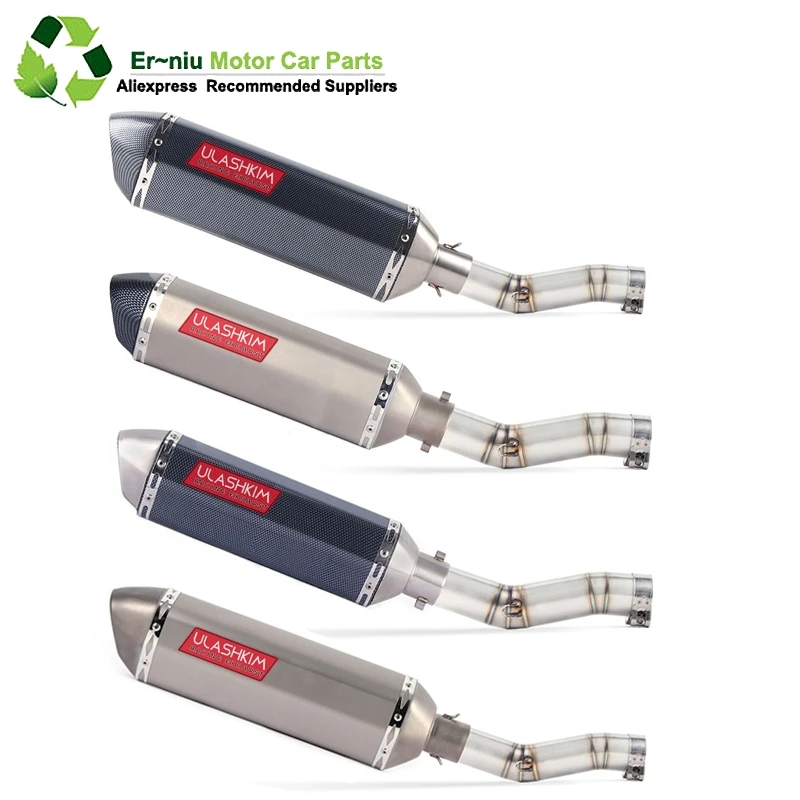 

K7 GSXR 600 750 GSXR700 GSXR750 Motorcycle Exhaust Muffler Middle Link Pipe Full System Slip On For Suzuki GSX R600 R700 R750 K7