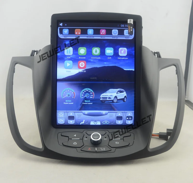 Sale 10.4" tesla style vertical screen quad core Android 6.0 Car GPS video player Navigation for ford kuga Escape C-max 2013-2016 1