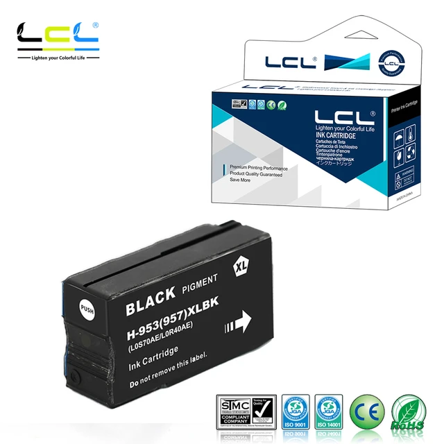 LCL 953 953XL C2P43AE L0S70AE K C M Y (1-Pack) Ink Cartridge Compatible  forHP Officejet Pro 7740 8210 8218 8710 8715 8718 8719 - AliExpress