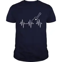 Cheap T Shirt Design Men'S Crew Neck Acoustic Guitar Heartbeat Short Graphic Tees Cheap T Shirt Design Men'S Crew Neck Acoustic Guitar Heartbeat Short Graphic Tees