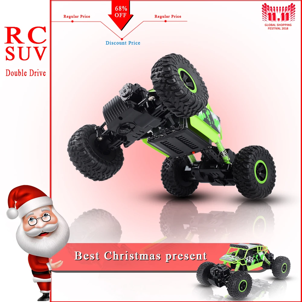 

1:18 RC Car 4WD 2.4GHz Rock Crawler 4x4 Bigfoot Remote Control Model Off-Road Vehicle Toy
