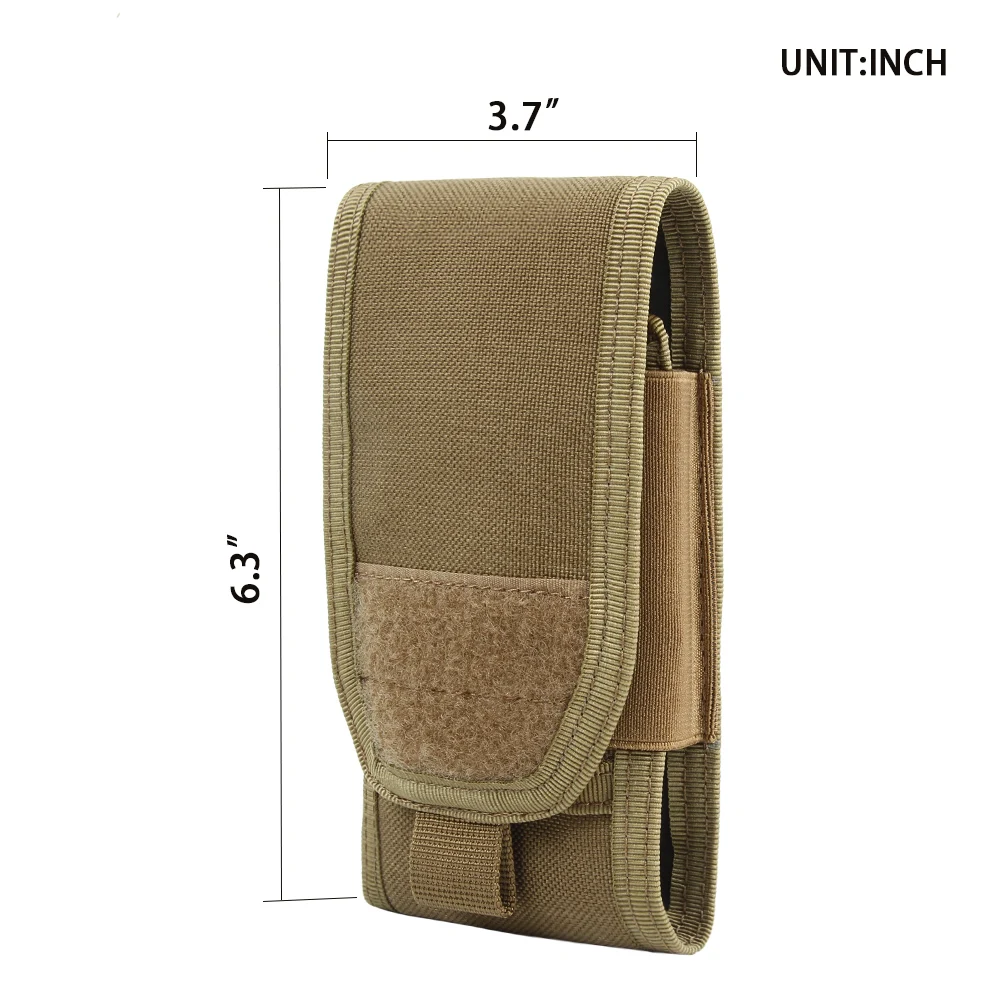 Excelente Elite Spanker al aire libre MOLLE teléfono celular corriendo bolsa funda de Nylon bolsillo para teléfono 5,5 pulgadas Universal magia pulsa versión