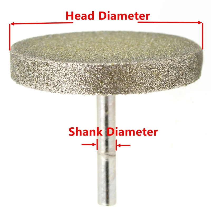 100 мм цилиндр алмазная шлифовальная насадка покрытием цилиндрической Burr Бит Установлен очков хвостовика 8 мм лапидарные инструменты для