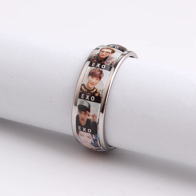 Кольца из нержавеющей стали 316L для мужчин и женщин 6 мм EXO pictrue Drop oil|finger ring|ring forrings
