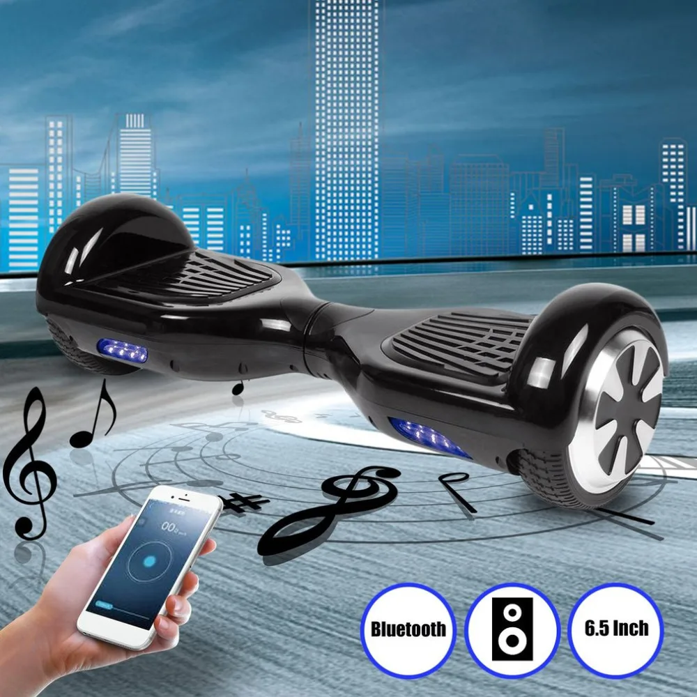 

6.5 Inch Self Balancing Scooter hoverboard with Bluetooth Speaker Smart E-Scooter APP Remote Control Electric Skate Board EUPlug