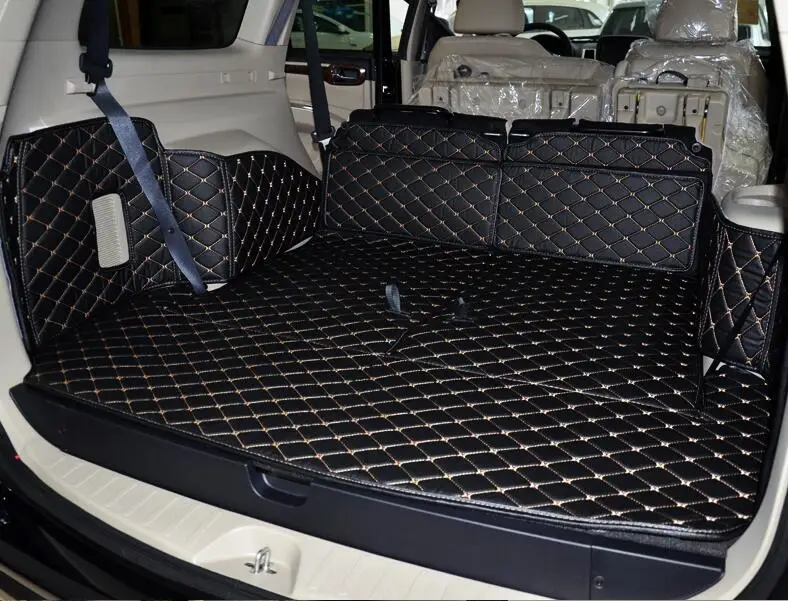 Good! Full set trunk mats for Mitsubishi Pajero Sport 7seats 2014 2008 durable cargo liner
