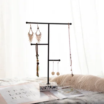 

New Metal Creative Earrings Necklace Bracelets Chain Display Holder Jewelry Display Stand